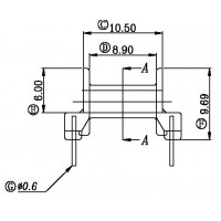 EPC1702/EPC17卧式单边带槽(5+5)PIN