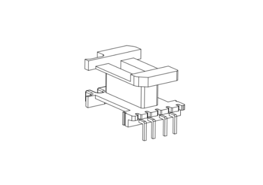 HXB-EI1323-1 EE13加宽弯脚L脚立式4+0针