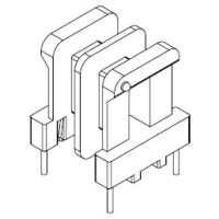 HX-EE13双槽 EE13双槽卧式2+2针