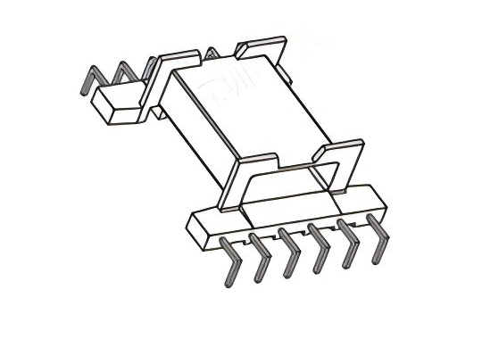 HXB- EFD3002 EFD30弯脚L脚卧式6+6针图1