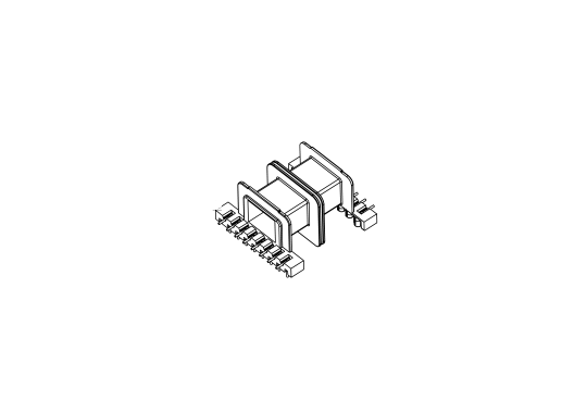 HX-5101A EE51 EE5154H 双槽七字针L脚卧式8+8针（HX-5101B配套外壳）图1