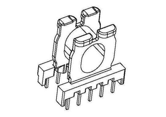 金达成-ATQ-1701R ATQ17卧式(5+5PIN)针径□0.5脚距3.2排距8.6幅宽5.1